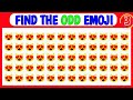 FIND THE ODD EMOJI OUT by Spotting The Difference #39| #emoji #emojichallenge #emojipuzzle#emojigame