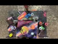 Let's paint on a rainy day! NEON FX Spray Paint Art