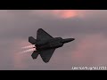 2023 F-22 Raptor Demo TWILIGHT Oshkosh EAA AirVenture