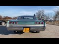 Chevrolet Impala 1965 V8 283 (start up, sound, exhaust, straight pipe, revs, acceleration)