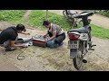 Genius girl Repairs a severely damaged motorbike. It can still be repaired like new/ genius girl