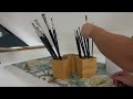 Painting studio at home - My cosy and budget studio makover