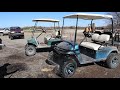 Tractors in mud | Playing in mud on golf cart and we find an abandoned car