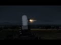 Aircraft Shot Down at Night by C-RAM Defence System - Phalanx CIWS - Military Simulation - ARMA 3
