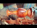 wood turning #woodcurving #palmtree #wooding