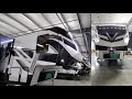 Model Change 2021 Voltage 4225 Toy Hauler Fifth Wheel Couchs RV Nation a RV Wholesaler Walk through