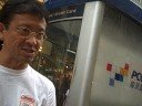 Pastor Ken on Oct 12 at  Mongkok Streets telling someone how much Jesus Loves Them!