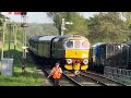Swanage diesel train gala movements & mayhem including class 50 50026 derailment & sunshine at last