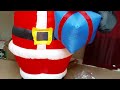 gemmy 2008 8 foot inflatable santa with present review