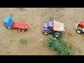 Mini DIY Dump truck. tractor mini. excavator. Land truck mini