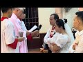 Catholic marriage mass at My Loc parish church, Bac Giang, Vietnam