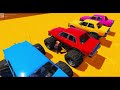 GTA V Spiderman | Stunt Car Racing Challenge By Heroes and Friends With Amazing Car Planes and Boats