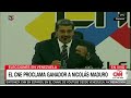 Maduro celebra tras ser proclamado presidente por el CNE: “Este resultado será irreversible”
