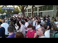 Bronny James HUGS his GF while waiting in line for Team USA vs. Brazil at Paris 2024 Olympics