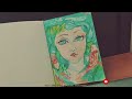 Drawing with cheapest colour pencils | Rainy day|Lilly| chill out