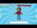 Guess 100 American 90s Cartoon Characters | Guess The Cartoon Character Challenge