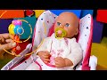 Video untuk anak perempuan. Boneka Baby Born dan mainan untuk anak. Permainan pura-pura anak