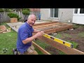 How to Build a Pergola and Floating Hardwood Deck A to Z
