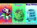 ALL Colorful & Green & Blue/White Plants - Which Plant Will Win? - PvZ 2 Plant vs Plant