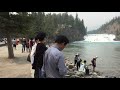 Canada Banff National Park Bow Falls 。加拿大班夫国家公园弓瀑布！