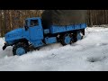 Ural 4320 (Урал 4320) winter driving - RC scale truck [Cross RC UC6] part 4