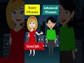 Basic vs advanced phrases | English phrases daily life #shorts #learnenglish