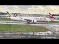 SLO MO of Ethiopian A350 Landing at LHR