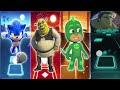 Shrek vs Hulk vs Sonic vs Pj Masks coffin dance song