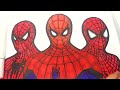 Spider man Team Coloring Pages spider man coloring pages marvel drawing coloring avengers draw 3