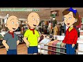 Caillou and Classic Caillou Stops Karen at the Clothing Store