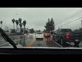 A Flash Flood Warning in California | 4K Driving Footage in Heavy Rainy | Driving on Flooded Roads