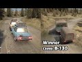 Spintires Mudrunner Which is Worst Vehicle A 968m vs B 130