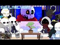 Sans aus react to inks backstory!