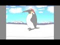 Dibujo de un pingüino emperador navideño ‐ Hecho con Clipchamp