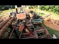 Cutting Heavy And Muddy Oak at the Sawmill