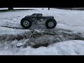 Rc Bashing In The Snow! #arrma #traxxas  #rc #bashing #snow #cold