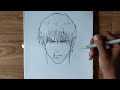 how to draw toji fushiguro step by step || jujitsu kaisen || easy drawing for beginners ||