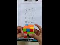 how to solve the 3 by 3 rubik's cube [easy]...#shorts