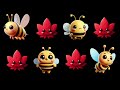 CUTE BEES AND HONEY DREAMS | 3D High Contrast | Baby Sensory Playtime