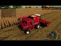 Vintage farming fs22 ps4 Havesting soybean    corn