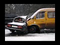 VAZ-2107 crashed into Gazelle in Russia