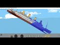 El hundimiento del Titanic y el Carpathia en Floating sandbox