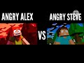 Angry Steve vs angry Alex in Minecraft