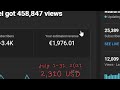 How Much YouTube Paid Me For 2,500,000 Views