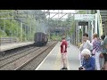 Black 5 44871  Huries past Hartford station in Cheshire 24th June 2024