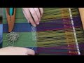 Weaving Patterned Inclusions / Inlays on a 4 shaft loom