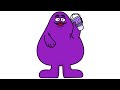 How To Draw GRIMACE SHAKE Meme🤢🤮🤮!