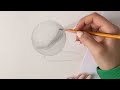 How to draw a sphere with a pencil | Easy step-by-step guide