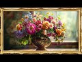 Mastering Floral Elegance: Crafting a Timeless Vase Arrangement For Your TV| 8 Pic|2 Hours, No Sound