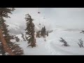 Kirkwood Skiing Mom and Daughter Rip the Wall